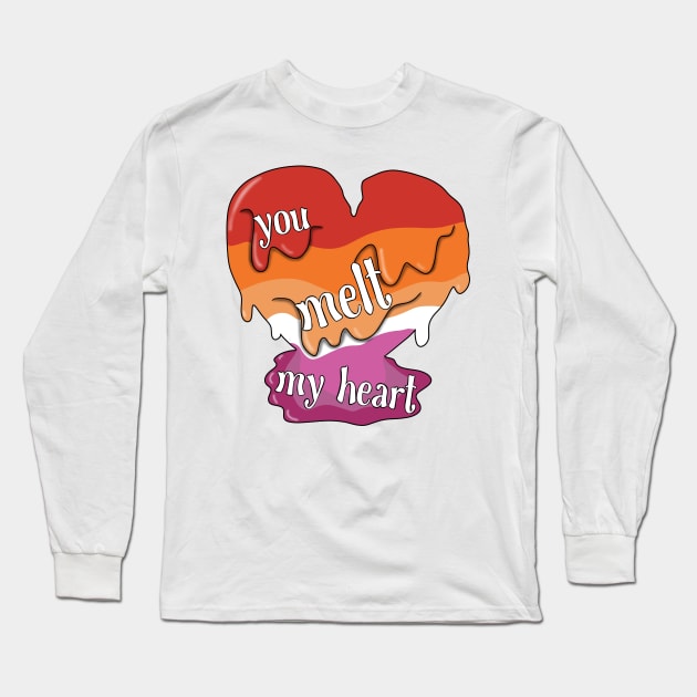 You melt my heart (lesbian) Long Sleeve T-Shirt by Becky-Marie